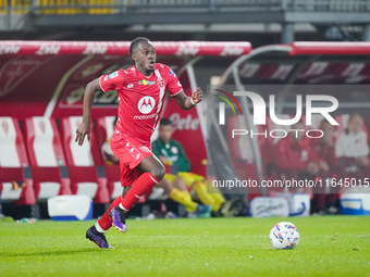 Warren Bondo plays during the match between AC Monza and AS Roma in Serie A at U-Power Stadium in Monza, Italy, on October 6, 2024. (