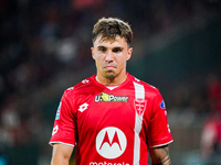 Alessandro Bianco participates in the match between AC Monza and AS Roma, Serie A, at U-Power Stadium in Monza, Italy, on October 6, 2024. (