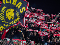 An AC Monza supporter of Curva Davide Pieri attends the match between AC Monza and AS Roma, Serie A, at U-Power Stadium in Monza, Italy, on...