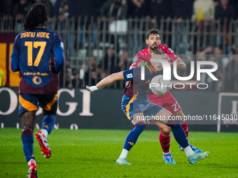 Pablo Mari and Artem Dovbyk participate in the match between AC Monza and AS Roma, Serie A, at U-Power Stadium in Monza, Italy, on October 6...