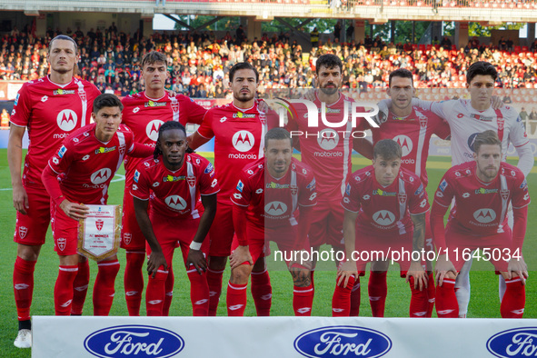 The team of AC Monza plays against AS Roma in Serie A at U-Power Stadium in Monza, Italy, on October 6, 2024. 