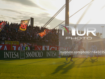 Pedro Pereira participates in the match between AC Monza and AS Roma, Serie A, at U-Power Stadium in Monza, Italy, on October 6, 2024. (