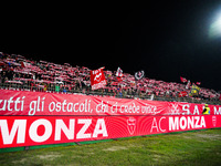 An AC Monza supporter of Curva Davide Pieri attends the match between AC Monza and AS Roma, Serie A, at U-Power Stadium in Monza, Italy, on...