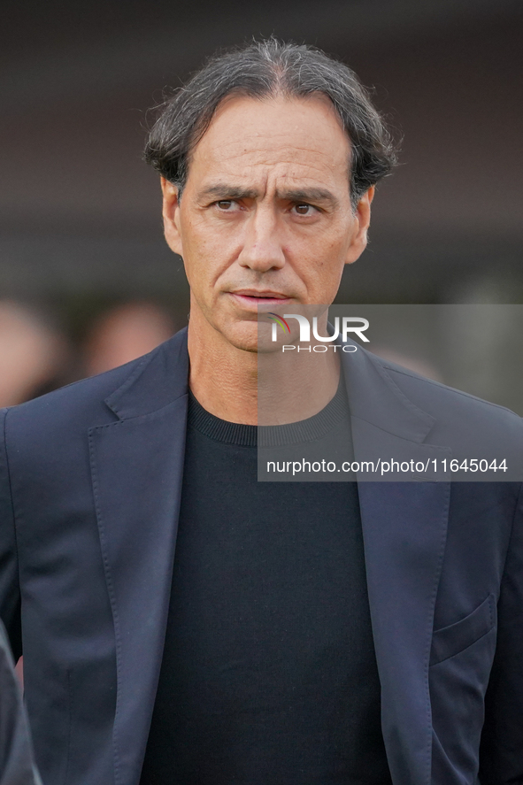 Alessandro Nesta, head coach of AC Monza, is present during the match between AC Monza and AS Roma in Serie A at U-Power Stadium in Monza, I...