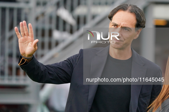 Alessandro Nesta, head coach of AC Monza, is present during the match between AC Monza and AS Roma in Serie A at U-Power Stadium in Monza, I...