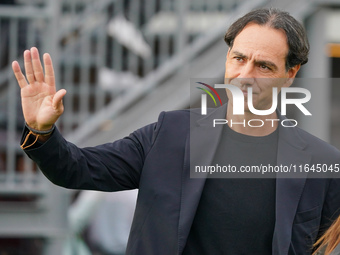 Alessandro Nesta, head coach of AC Monza, is present during the match between AC Monza and AS Roma in Serie A at U-Power Stadium in Monza, I...