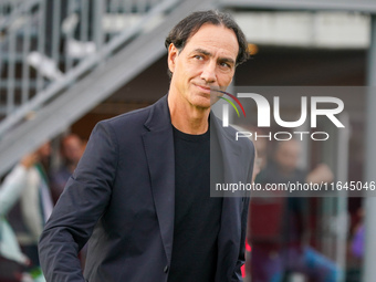 Alessandro Nesta, head coach of AC Monza, is present during the match between AC Monza and AS Roma in Serie A at U-Power Stadium in Monza, I...