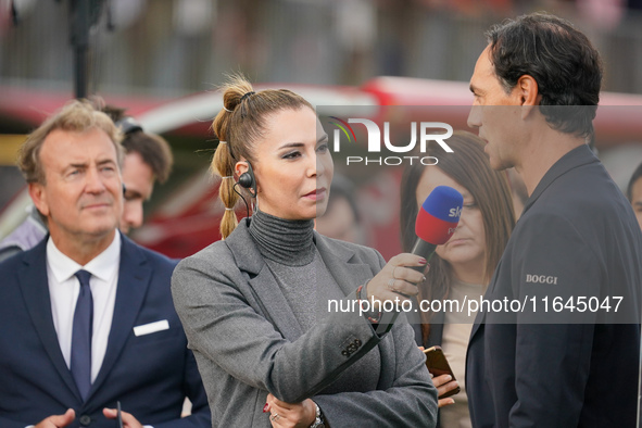 Marina Presello is present during the AC Monza against AS Roma Serie A match at U-Power Stadium in Monza, Italy, on October 6, 2024. 