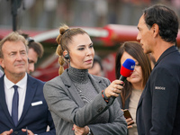 Marina Presello is present during the AC Monza against AS Roma Serie A match at U-Power Stadium in Monza, Italy, on October 6, 2024. (