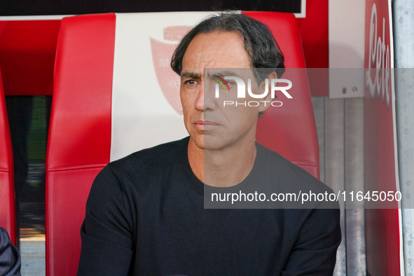 Alessandro Nesta, head coach of AC Monza, is present during the match between AC Monza and AS Roma in Serie A at U-Power Stadium in Monza, I...