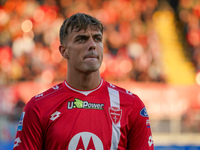 Daniel Maldini plays during the AC Monza against AS Roma match, Serie A, at U-Power Stadium in Monza, Italy, on October 6, 2024. (