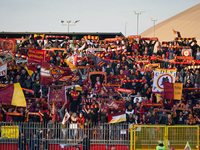 Supporters of AS Roma attend the match between AC Monza and AS Roma, Serie A, at U-Power Stadium in Monza, Italy, on October 6, 2024. (