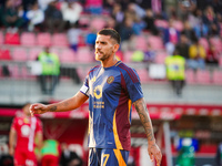 Lorenzo Pellegrini participates in the match between AC Monza and AS Roma, Serie A, at U-Power Stadium in Monza, Italy, on October 6, 2024....