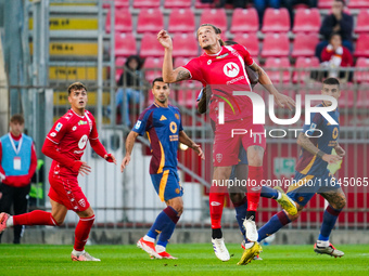 Milan Djuric participates in the match between AC Monza and AS Roma, Serie A, at U-Power Stadium in Monza, Italy, on October 6, 2024. (