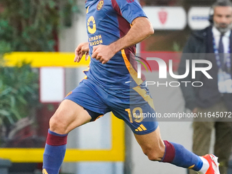 Zeki Celik participates in the match between AC Monza and AS Roma, Serie A, at U-Power Stadium in Monza, Italy, on October 6, 2024. (