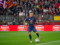 Angelino plays during the AC Monza against AS Roma match in Serie A at U-Power Stadium in Monza, Italy, on October 6, 2024. (