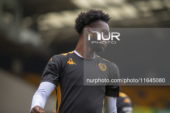 Abu Kamara of Hull City is seen before the Sky Bet Championship match between Norwich City and Hull City at Carrow Road in Norwich, England,...