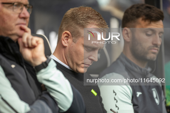 Norwich City Manager, Johannes Hoff Thorup, is seen before the Sky Bet Championship match between Norwich City and Hull City at Carrow Road...