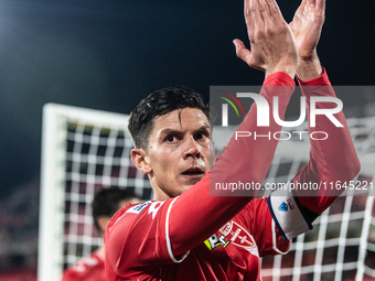 Matteo Pessina of AC Monza plays during the Serie A match between Monza and AS Roma at U-Power Stadium in Monza, Italy, on October 6, 2024....