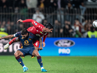 Armando Izzo of AC Monza plays during the Serie A match between Monza and AS Roma at U-Power Stadium in Monza, Italy, on October 6, 2024. (