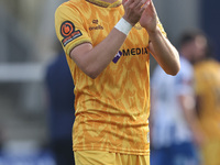 Lewis Simper of Sutton United participates in the Vanarama National League match between Hartlepool United and Sutton United at Victoria Par...