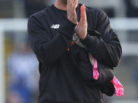 Jack Sims of Sutton United participates in the Vanarama National League match between Hartlepool United and Sutton United at Victoria Park i...