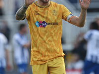 Tyler French of Sutton United plays during the Vanarama National League match between Hartlepool United and Sutton United at Victoria Park i...