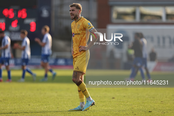 Tyler French of Sutton United plays during the Vanarama National League match between Hartlepool United and Sutton United at Victoria Park i...