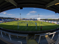 A general view of Victoria Park before the Vanarama National League match between Hartlepool United and Sutton United in Hartlepool, United...