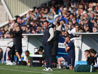 Hartlepool manager Darren Sarll is present during the Vanarama National League match between Hartlepool United and Sutton United at Victoria...