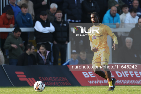 Eduino Vaz of Sutton United is in action during the Vanarama National League match between Hartlepool United and Sutton United at Victoria P...