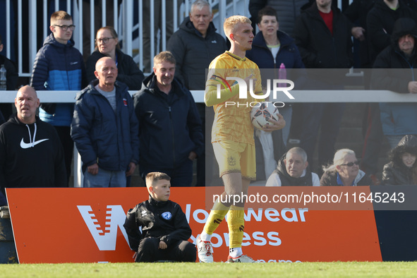 Charlie Waller of Sutton United plays during the Vanarama National League match between Hartlepool United and Sutton United at Victoria Park...