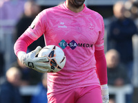 Steve Arnold of Sutton United is in action during the Vanarama National League match between Hartlepool United and Sutton United at Victoria...