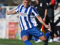 David Ferguson of Hartlepool United participates in the Vanarama National League match between Hartlepool United and Sutton United at Victor...