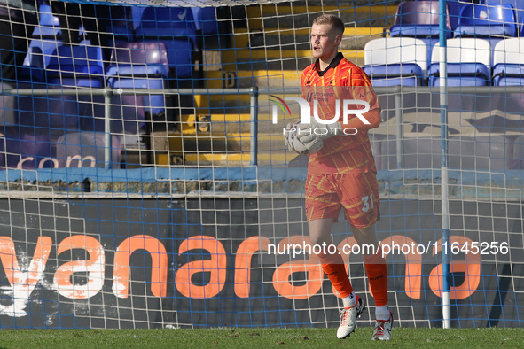 Brad Young of Hartlepool United is in action during the Vanarama National League match between Hartlepool United and Sutton United at Victor...