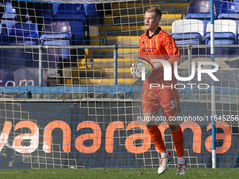 Brad Young of Hartlepool United is in action during the Vanarama National League match between Hartlepool United and Sutton United at Victor...