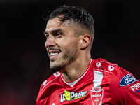 Dani Mota of AC Monza celebrates after scoring a goal during the Serie A match between Monza and AS Roma at U-Power Stadium in Monza, Italy,...