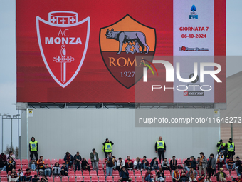 A general view of U-Power Stadium before the Serie A match between Monza and AS Roma at U-Power Stadium in Monza, Italy, on October 6, 2024....