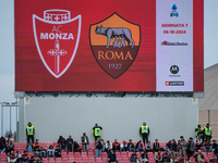 A general view of U-Power Stadium before the Serie A match between Monza and AS Roma at U-Power Stadium in Monza, Italy, on October 6, 2024....