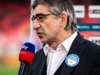 Ivan Juric, head coach of AS Roma, gives an interview before the Serie A match between Monza and AS Roma at U-Power Stadium in Monza, Italy,...