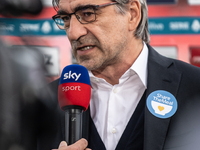 Ivan Juric, head coach of AS Roma, gives an interview before the Serie A match between Monza and AS Roma at U-Power Stadium in Monza, Italy,...