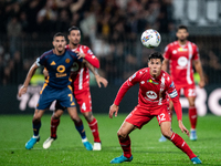 Matteo Pessina of AC Monza plays during the Serie A match between Monza and AS Roma at U-Power Stadium in Monza, Italy, on October 6, 2024....