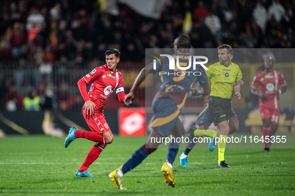 Matteo Pessina, captain of AC Monza, plays during the Serie A match between Monza and AS Roma at U-Power Stadium in Monza, Italy, on October...