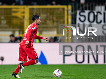 Armando Izzo of AC Monza plays during the Serie A match between Monza and AS Roma at U-Power Stadium in Monza, Italy, on October 6, 2024. (