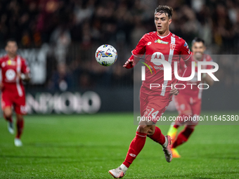 Daniel Maldini of AC Monza plays during the Serie A match between Monza and AS Roma at U-Power Stadium in Monza, Italy, on October 6, 2024....