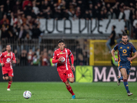 Matteo Pessina of AC Monza plays during the Serie A match between Monza and AS Roma at U-Power Stadium in Monza, Italy, on October 6, 2024....