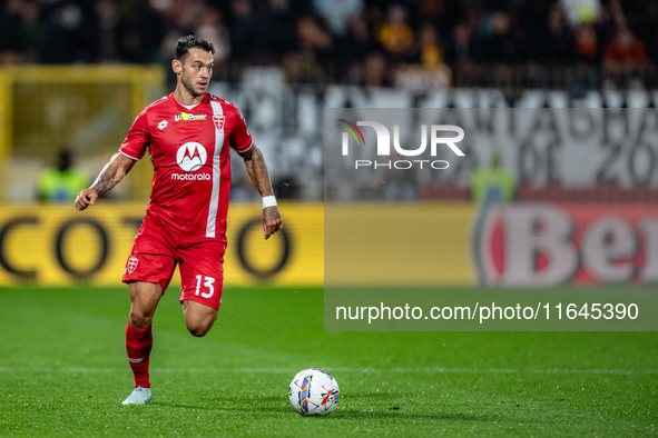 Pedro Pereira of AC Monza plays during the Serie A match between Monza and AS Roma at U-Power Stadium in Monza, Italy, on October 6, 2024. 