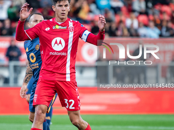 Matteo Pessina of AC Monza plays during the Serie A match between Monza and AS Roma at U-Power Stadium in Monza, Italy, on October 6, 2024....