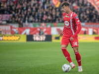 Daniel Maldini of AC Monza plays during the Serie A match between Monza and AS Roma at U-Power Stadium in Monza, Italy, on October 6, 2024....