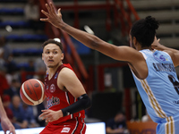 Colbey Ross of Trieste plays during the Italy Basket Serie A match between Napoli Basket and Pallacanestro Trieste at Fruit Village Arena in...